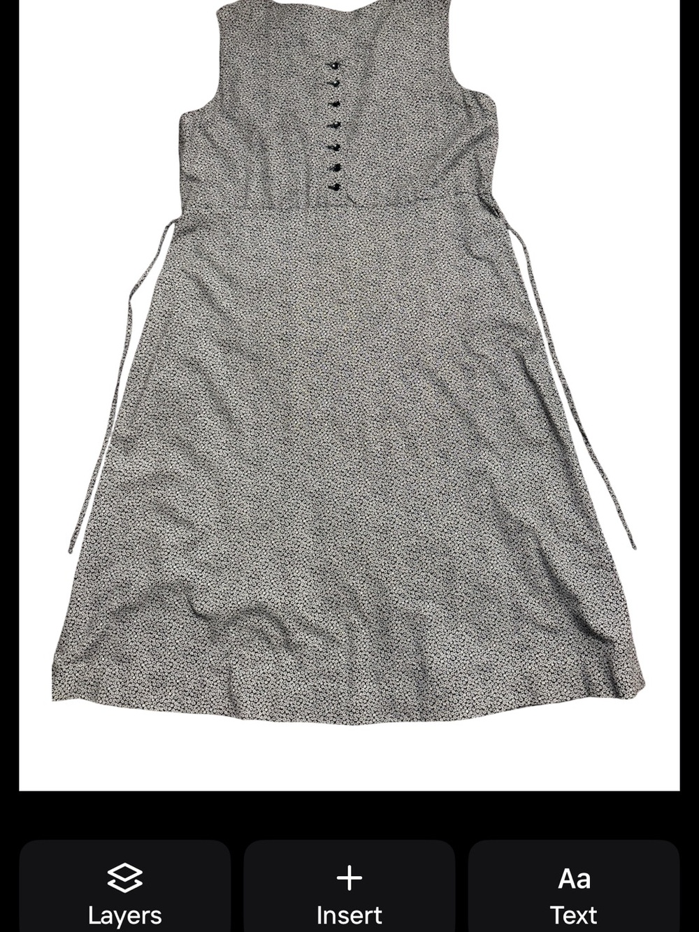 Unbranded VTG inspired Sleeveless  gray and White Polka Midi Silhouette Dress
